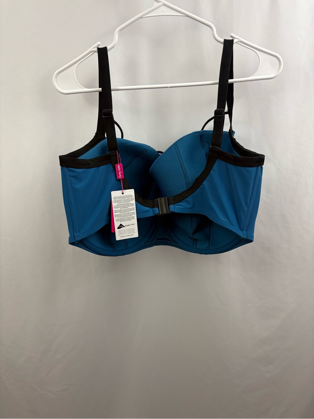 Curvy Kate Women’s Rock The Pool Padded Balcony Bikini Top US 40N NWT Blue - Picture 7 of 11
